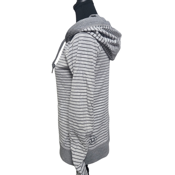Lululemon Reversible Gray Striped Women's Hoodie - Picture 3 of 7